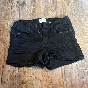 Womens BKE denim black shorts size 25